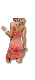 Short sleeve woman elegant dress